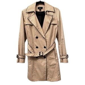 Light Pink Polka Dot Trench Coat